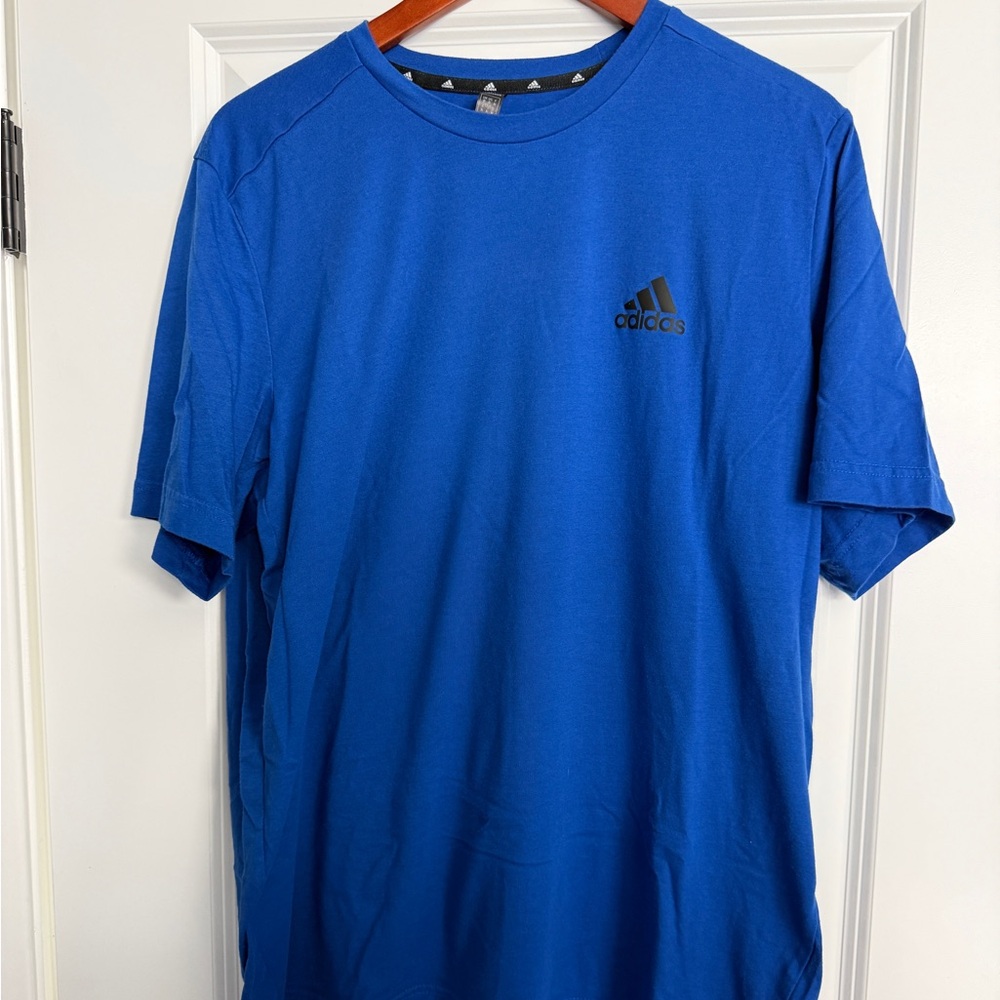 Adidas Primegreen Men's Athletic Tee, Blue, XL